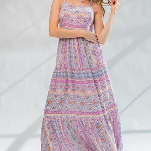 Easel Printed Maxi Dress - Size Small - NWT